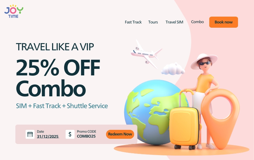 SUPER HOT DEAL: 25% OFF FOR ALL TRAVEL COMBO